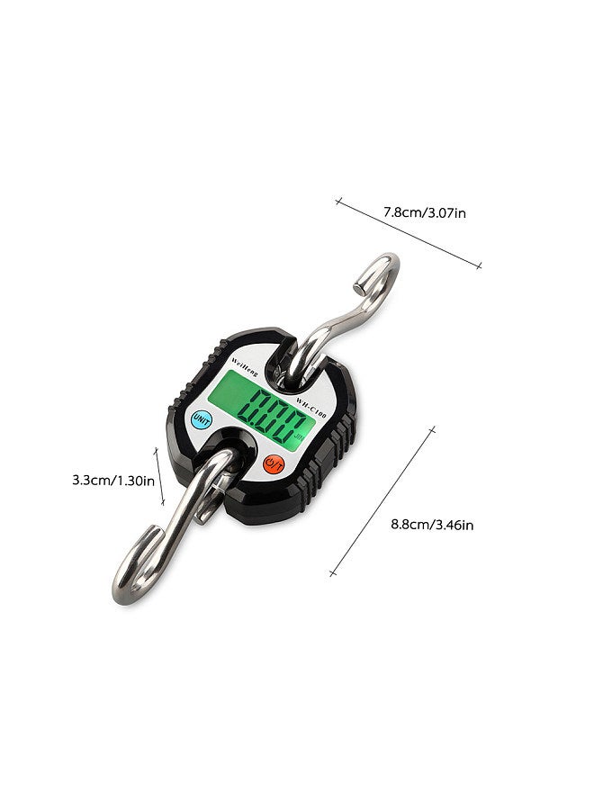 Mini Portable Electronic Scale, Digital Luggage Scale, Fish Scale, with Zero Tracking and Tare Function, 150kg Double-range Scale, Digital Hanging Scale