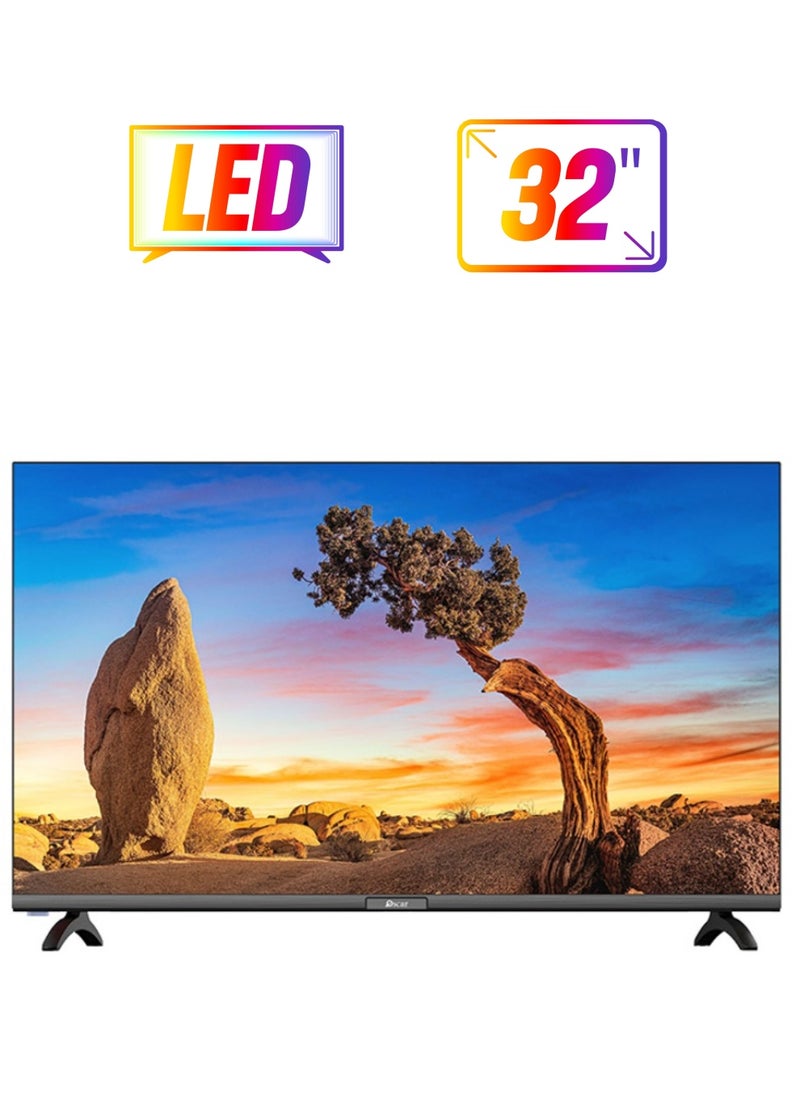 أوسكار تلفزيون LED مقاس 32 بوصة، تلفزيون LED رفيع مع جهاز تحكم عن بعد، منافذ HDMI وUSB، وضع AV، مقبس سماعة الرأس، مدخل صوت للكمبيوتر الشخصي، VGA | تقنية توفير الطاقة، صوت ديناميكي OS32ATVHD  - Image 1