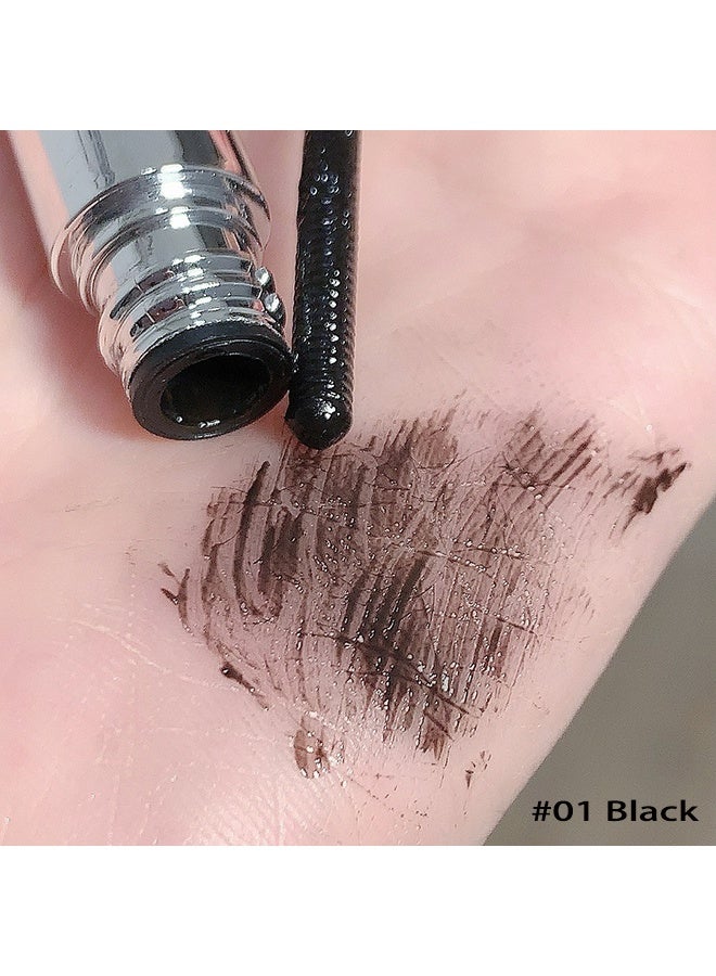 Sweet Mint Mascara Black,Iron Wand Waterproof With Metal Brush,3D Curling Tubing Mascara,Natural Volume and Length,Quick-Drying and Smudge-Proof,#Black - Image 2
