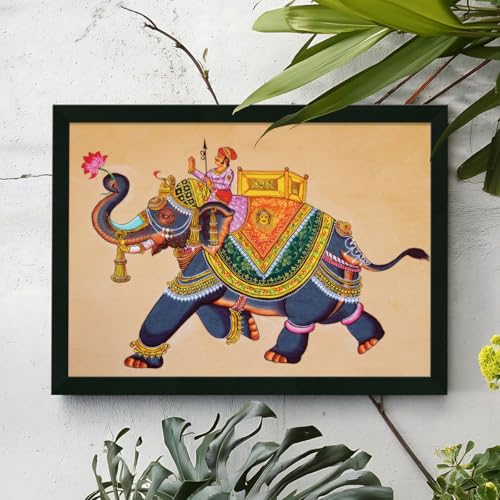 ArtX Rajasthani Indian Wall Art Painting, Multicolor, 12.0 X 18.0 Inches Each Set Of 2 - Engineered Wood - Image 4