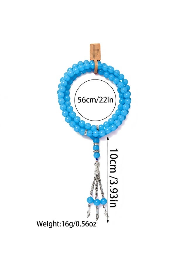 Carry your faith with you! Glow-in-the-dark Tesbyh rosary, available in multiple colors, suitable for gifting or personal use. - Image 4