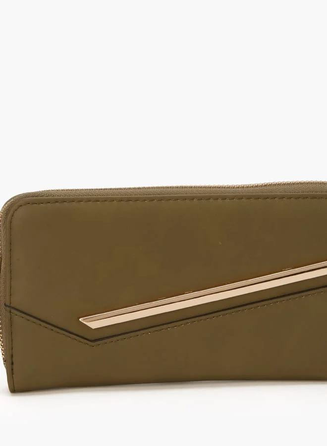 Paprika Women Wallet with Zip Closure