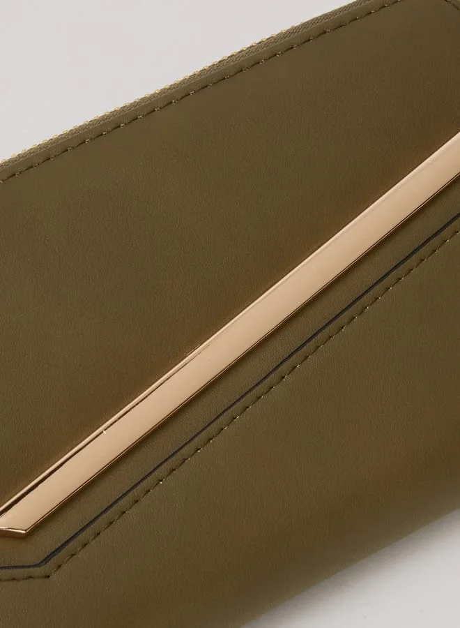 Paprika Women Wallet with Zip Closure