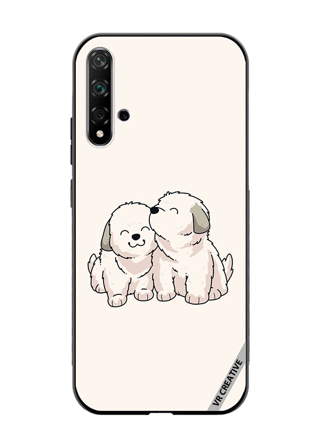 VR CREATIVE Protective Case Cover For Huawei Nova 5T Cute Puppies Design Multicolour - Image 1