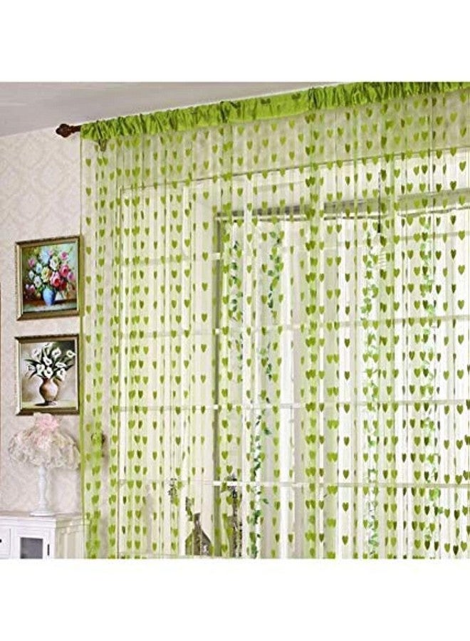 بينديا ستارة PINDIA المصنوعة من مادة البولي راتنج المزخرفة على شكل قلب مع جيب قضيب شبه شفاف - خضراء، بطول 6 أقدام - Image 1