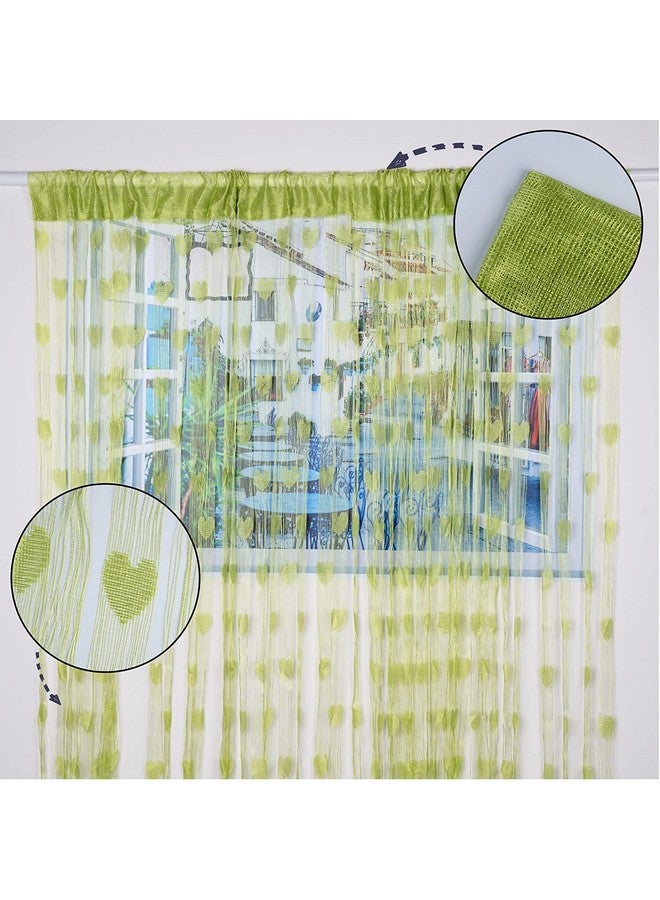 بينديا ستارة PINDIA المصنوعة من مادة البولي راتنج المزخرفة على شكل قلب مع جيب قضيب شبه شفاف - خضراء، بطول 6 أقدام - Image 2