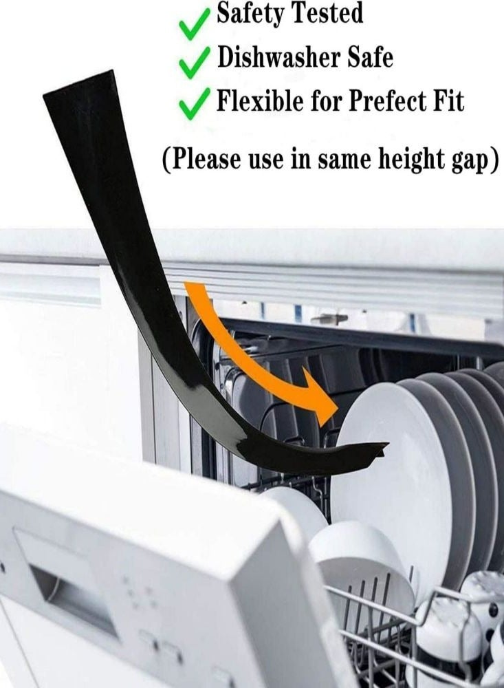 Loquat 25 Inches Black Gap Filler Kitchen Adjustable Silicone Gap Cover for Stove Counter - Kitchen Stove Heat Resistant Cover Easy Clean - Image 4