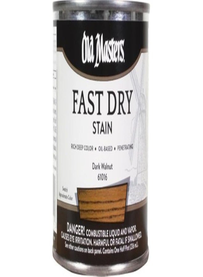 Old Masters 61016 Fast Dry Stain Interior Oil-Based Wood Stain, Dark Walnut, 1/2Pt - Image 2