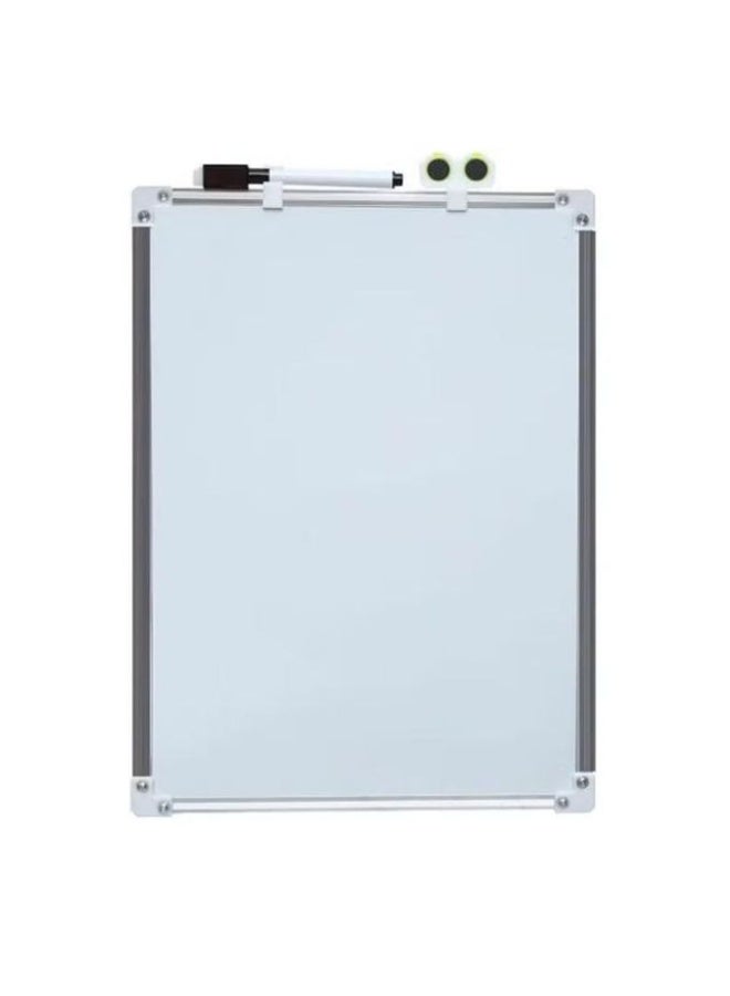 سبورة بيضاء شخصية مغناطيسية قابلة للمسح الجاف، ذات وجهين، مقاس 30 × 40 بوصة - Image 2