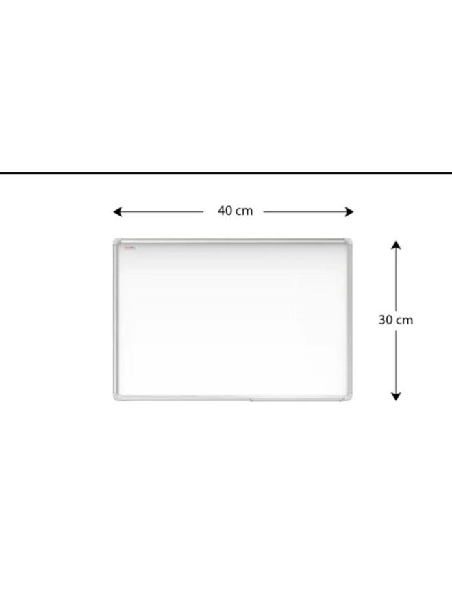 سبورة بيضاء شخصية مغناطيسية قابلة للمسح الجاف، ذات وجهين، مقاس 30 × 40 بوصة - Image 1