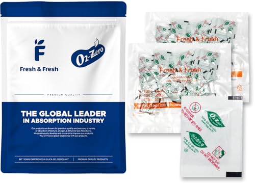 OXYGONE 100 CC [80 Packets] Premium Oxygen Absorbers for Food Storage, Oxygen Absorbers(2 Bag of 40 Packets) - ISO 9001 Certified Facility Manufactured - Image 1