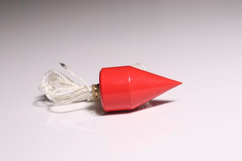 KD Enterprises Plumb Bob Tool for Leveling WallCarpenter Work 350 Gram Weight Red - Image 2