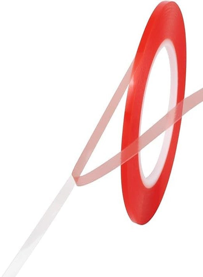 ماريو شريط ماريو فائق الرقة 3 مم من البوليستر الأحمر - لاصق دقيق رفيع مزدوج الجوانب لإصلاح الإلكترونيات، وشعارات السيارات، وشرائط LED، وتفاصيل الحرف اليدوية، والربط الصناعي المقاوم للحرارة - Image 1