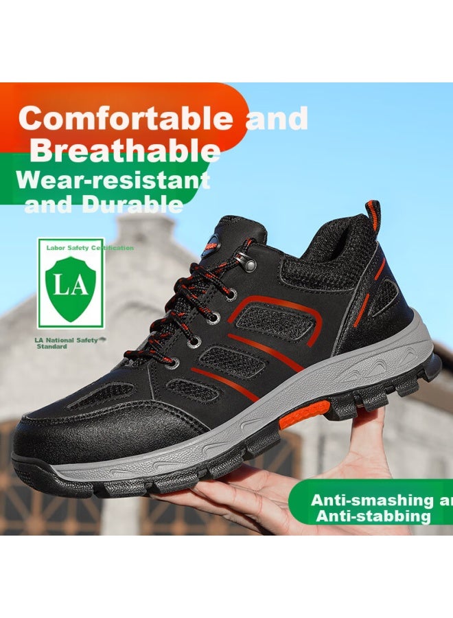 Jingtu Men'S Wear-Resistant Anti-Smashing Steel Toe Puncture-Proof Lightweight Safety Work Shoes 857Bk 41 - Image 4