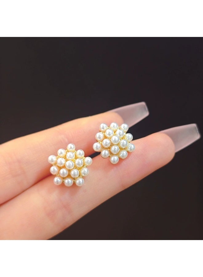 Goolsky أقراط دائرية من اللؤلؤ الصناعي الأنيق - مجوهرات عصرية بأسلوب أوروبي بسيط للنساء - Image 4