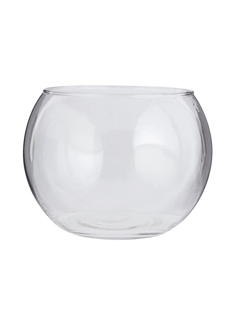 Incrizma Clear Bowl Glass Vase Glass Bubble Bowl Glass Round Vase Clear Bubble Planter Terrarium Fish Bowl Fish Bowl Vase for Wedding Event Home Decor Flowers Fish 15 cm - Image 2