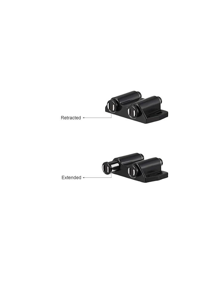 KNP KNP Magnetic Door Catcher Double Black 5pcs perfect for cabinet doors, wardrobes, drawers, and other furniture applications.  - Image 2