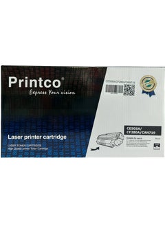 برينتكو خرطوشة حبر أسود متوافقة  05A | تعمل مع HP LaserJet P2035، P2055 | تعمل خراطيش الحبر الأسود CE505A و 80A مع سلسلة HP LaserJet Pro 400 M401 وسلسلة 400 MFP M425 CF280A  - Image 3
