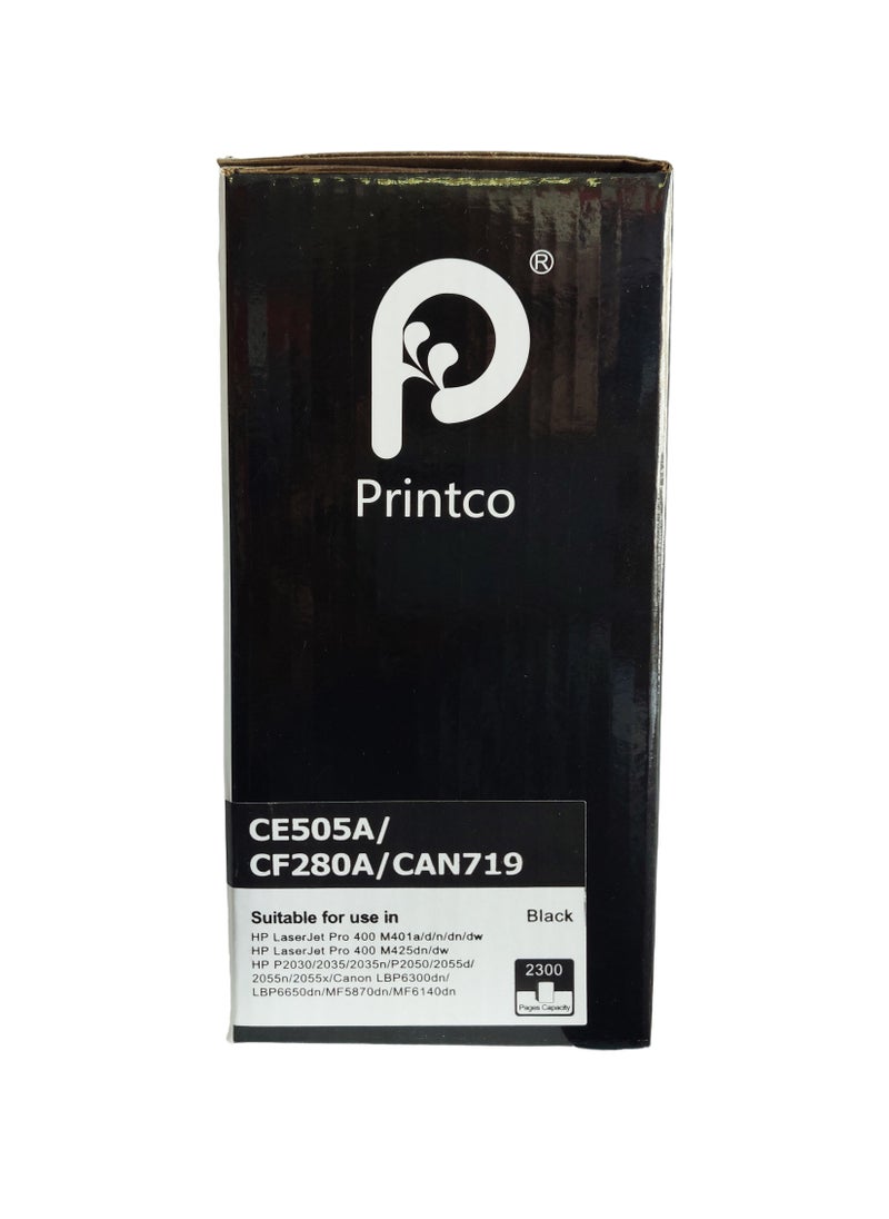 Printco Compatible HP Toner 05A Black Toner Cartridge | Works with HP LaserJet P2035, P2055 Series | CE505A and 80A Black Toner Cartridges Works with HP LaserJet Pro 400 M401 Series, HP LaserJet Pro 400 MFP M  - Image 2