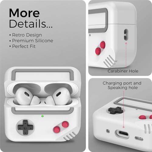 TRONWIN Silicone Airpods Pro 2 Case Protective Covers Skin Game-Machine Design for Airpods Pro 2022 [Support Wireless Charging] Compatible with Apple Airpods Pro 2nd Generation - Image 5