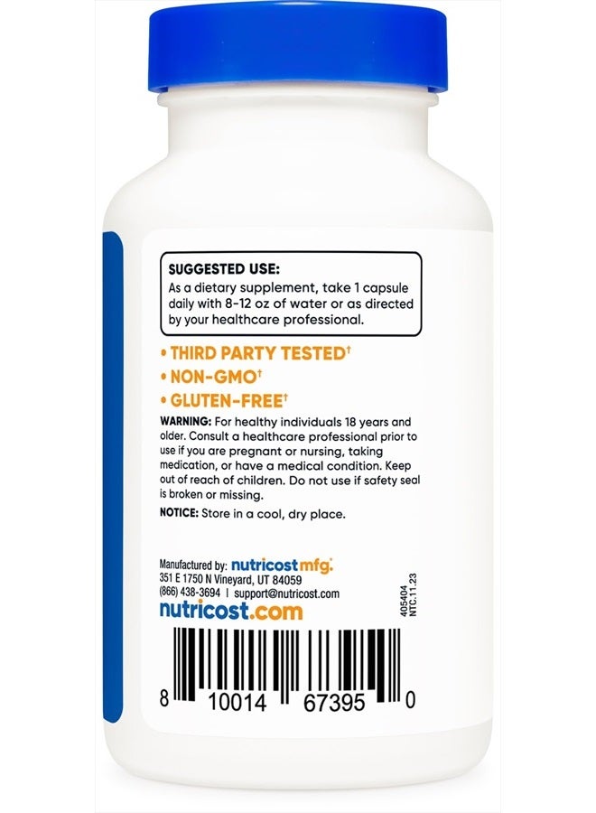 Nutricost Passion Flower Extract (1,500mg Equivalent) 120 Capsules - Gluten Free, Non-GMO, and Vegetarian Friendly - Image 2