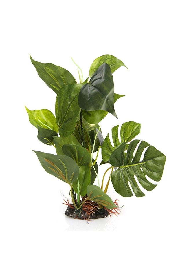 CNZ Aquarium Fish Tank 10" Green Lifelike Underwater Plastic Plant Aquatic Water Grass Decor - Image 1