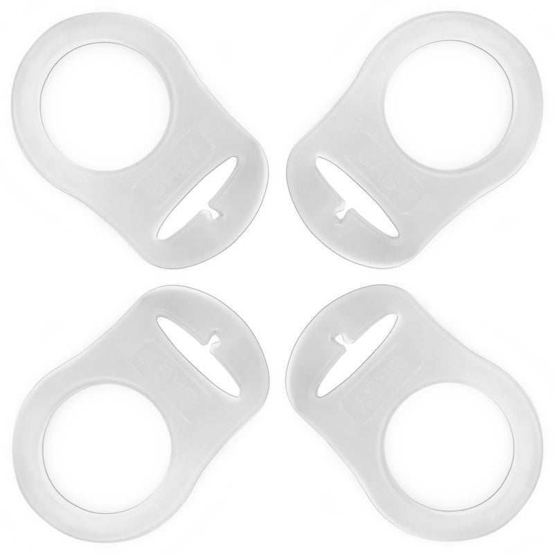 PUTSKA Pacifier Adapter Rings Silicone Adapter for Pacifier Holder and Clip MAMCompatible