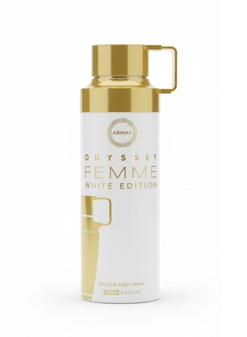 Armaf Odyssey Femme White Edition Perfume Body Spray 200Ml - Image 1