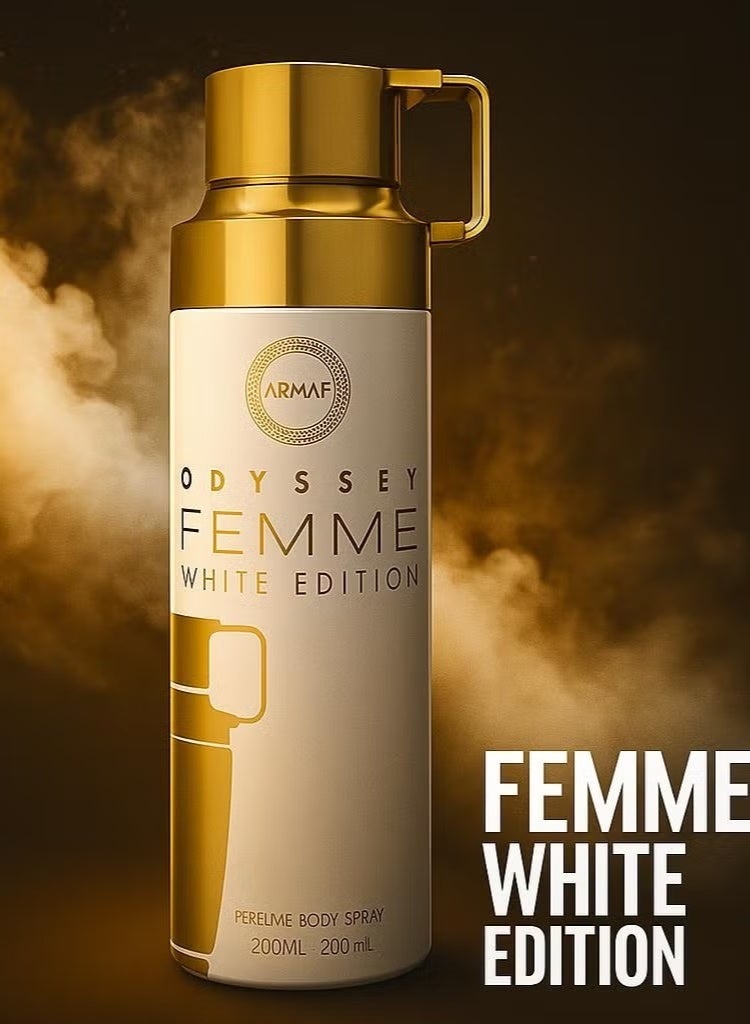 Armaf Odyssey Femme White Edition Perfume Body Spray 200Ml - Image 2