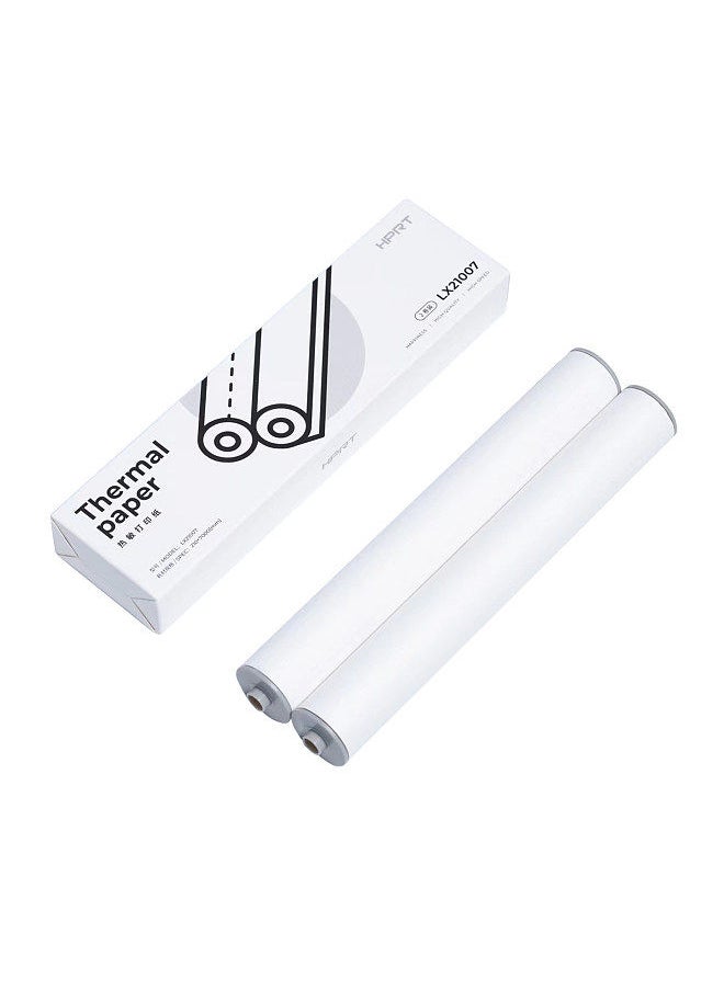 HPRT - MT810 2PCS A4 Thermal Paper Roll for MT810 Thermal Printer BPA-free 10 Image Long-lasting Perfect for Photo Picture Receipt Memo PDF File Webpage Printing Instant Photo - Image 1