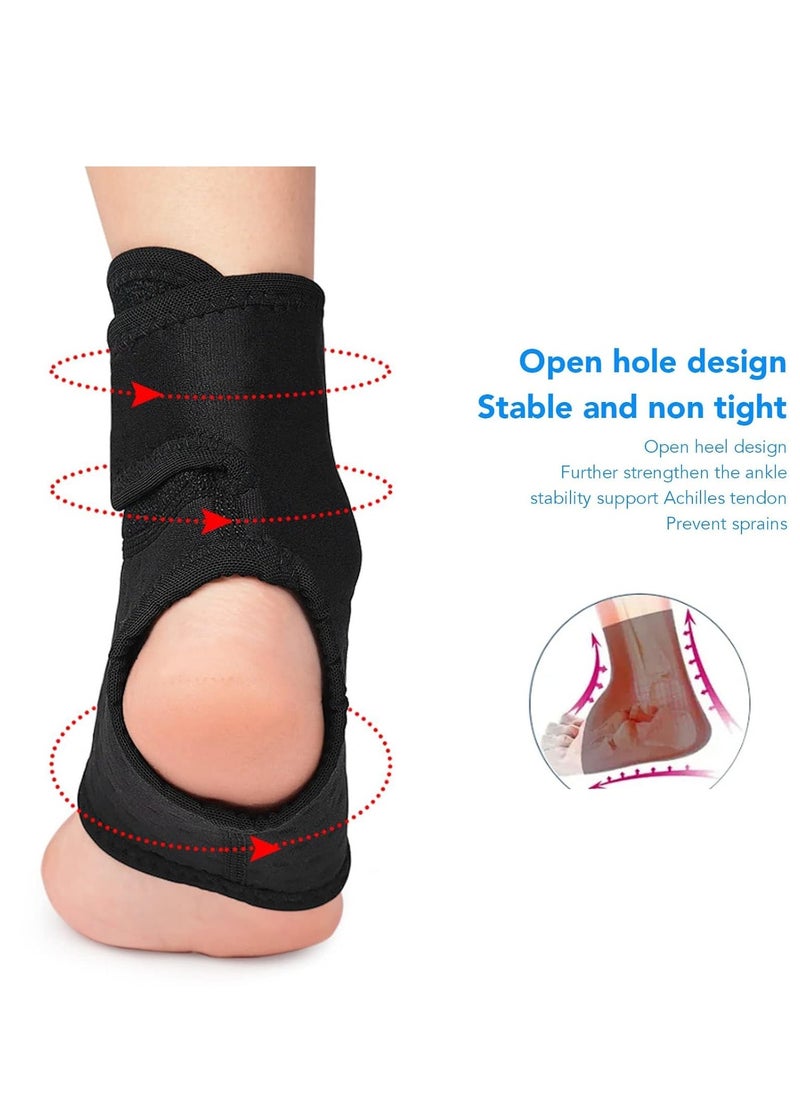 KASTWAVE Ankle Brace for Men & Women, Orthopedic Brace - Adjustable Compression Wrap for Swelling Joint Pain Sprained Ankle for Men Women Sprain Support Ankle Stabilizer Brace (Right Foot)  - Image 5