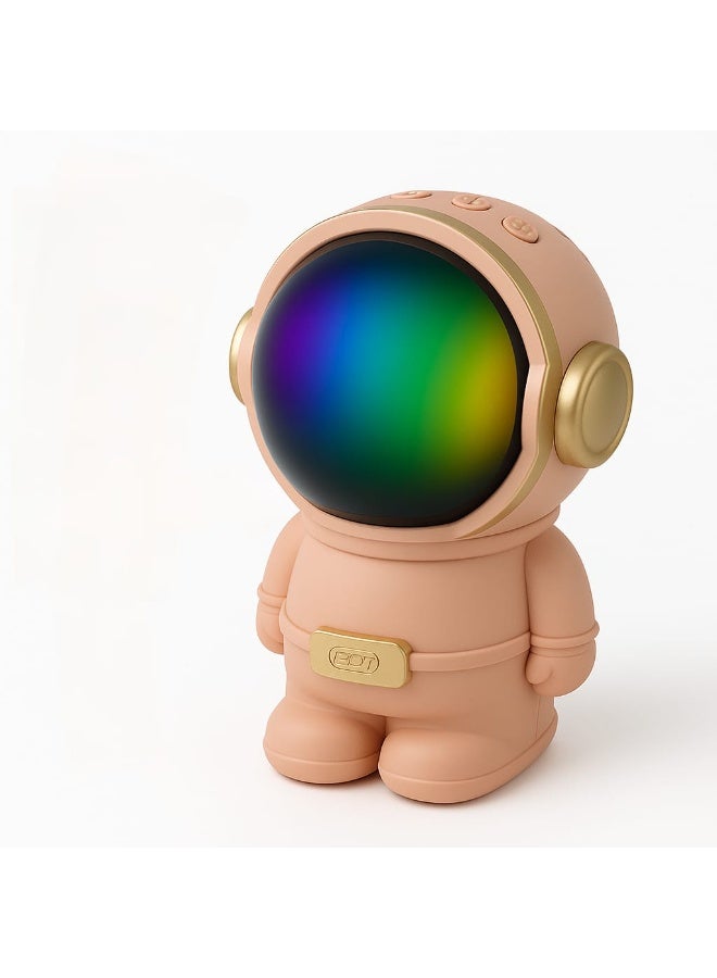 BDT سماعة بلوتوث شكل رائد فضاء مع إضاءة LED ومشغل USB/TF موديل AN153 - Image 1