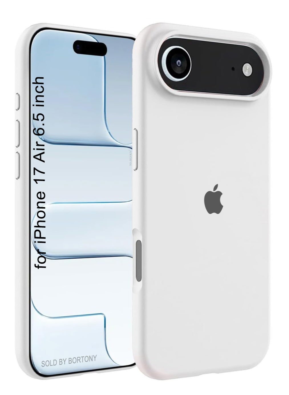 iPhone 17 Air Case Liquid Soft Silicone Slim iPhone 17 Air Cover with Inside Microfiber Lining Shockproof Protective Phone Case for iPhone 17 Air 6.5 inch