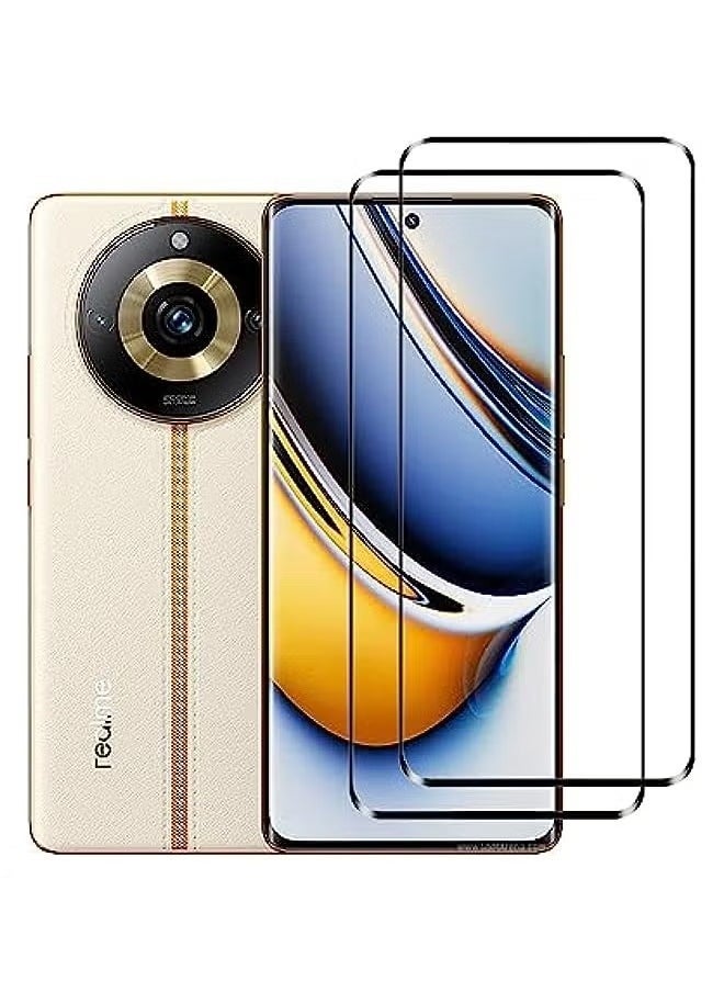 JAJEEK EasyLifeGo for Realme 11 Pro/Realme 11 Pro Plus 5G Screen Protector – Full Coverage HD Anti-Scratch Bubble-Free Tempered Glass Film with High Response, 2 Pack - Image 1