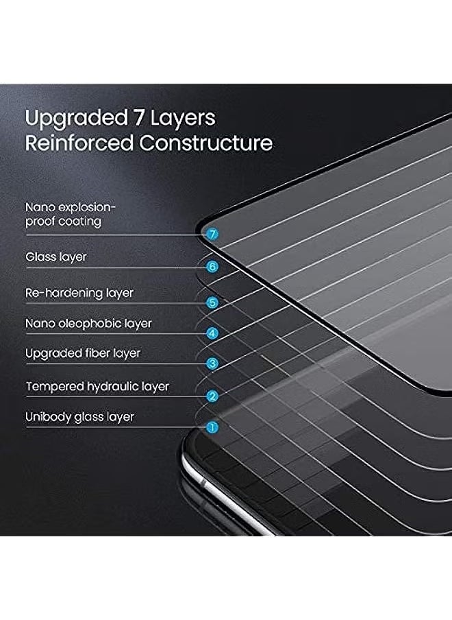 JAJEEK EasyLifeGo for Realme 11 Pro/Realme 11 Pro Plus 5G Screen Protector – Full Coverage HD Anti-Scratch Bubble-Free Tempered Glass Film with High Response, 2 Pack - Image 4