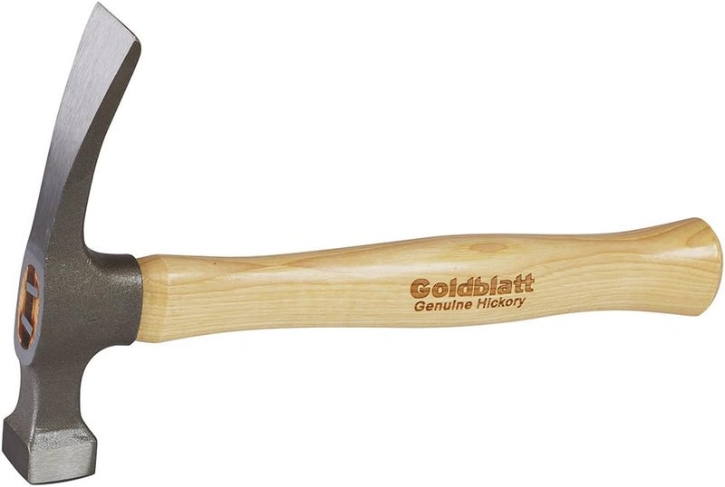 Goldblatt - G06993 Brick Hammer, 20 Oz Bricklayers Masonry Hammer, 12-Inch Hickory Wood Handle - Image 1