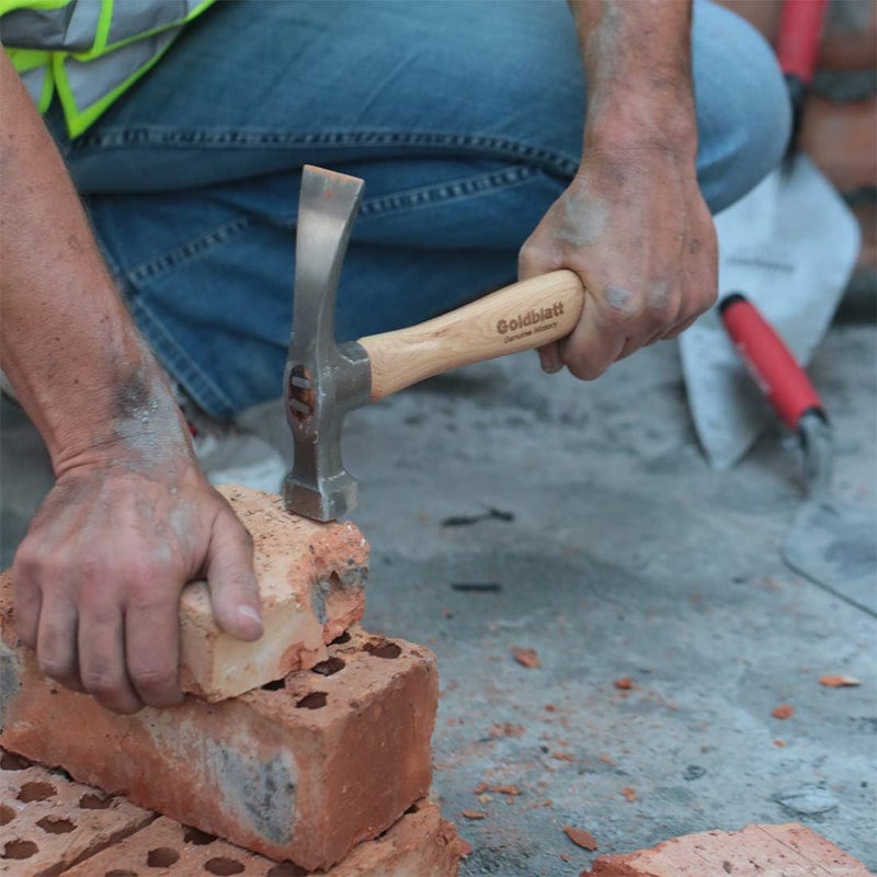 Goldblatt - G06993 Brick Hammer, 20 Oz Bricklayers Masonry Hammer, 12-Inch Hickory Wood Handle - Image 2