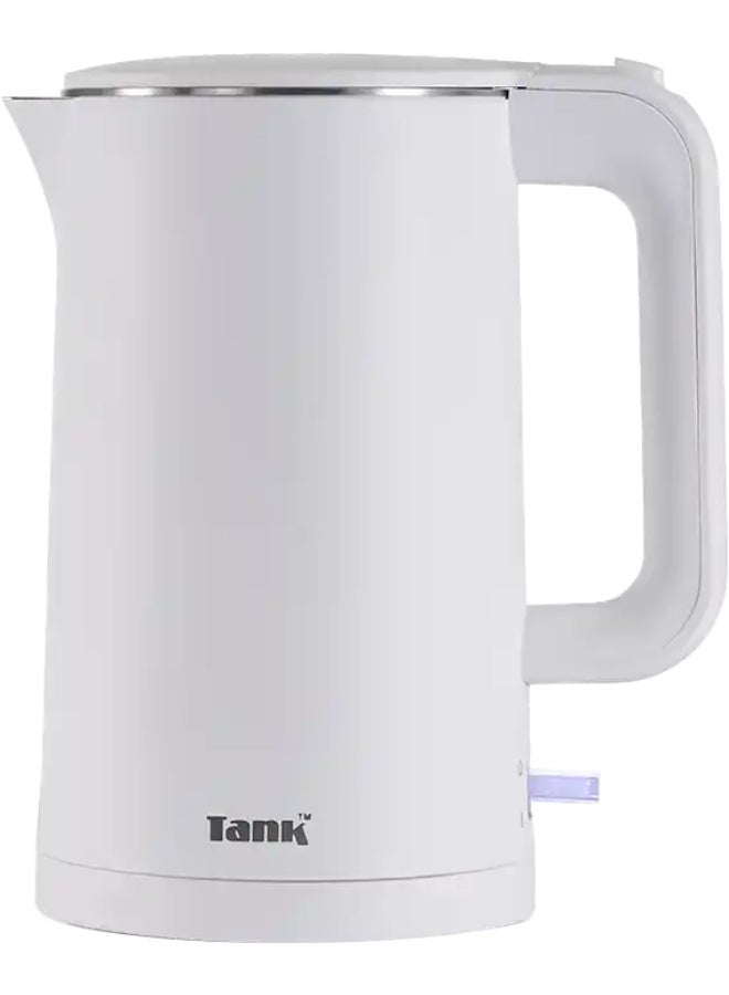 Tank Safe Touch Classic Electric Kettle, 1.5L, 1500W, Stainless Steel, White, GS-EK2417 - Image 1
