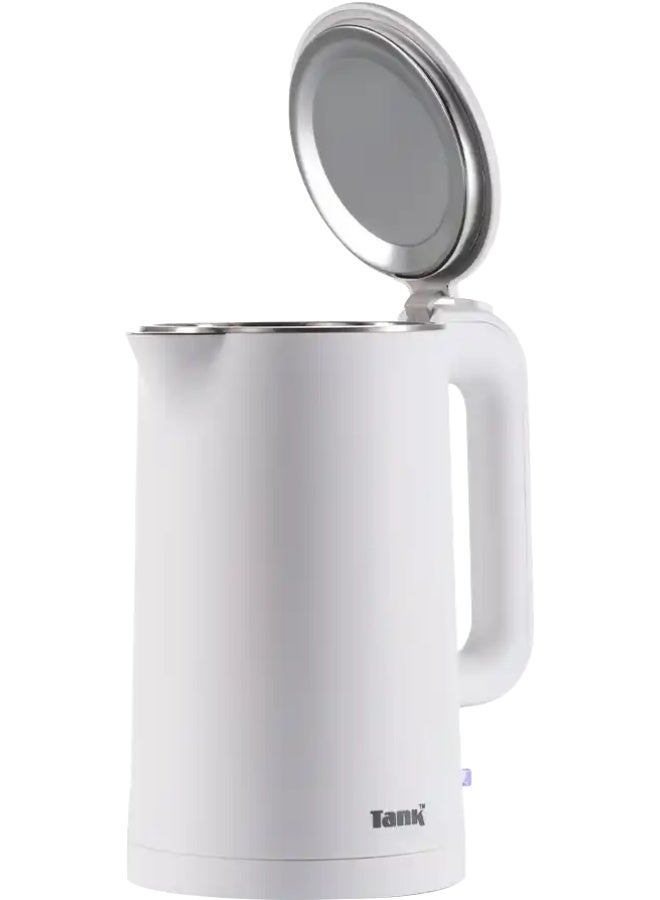 Tank Safe Touch Classic Electric Kettle, 1.5L, 1500W, Stainless Steel, White, GS-EK2417 - Image 2