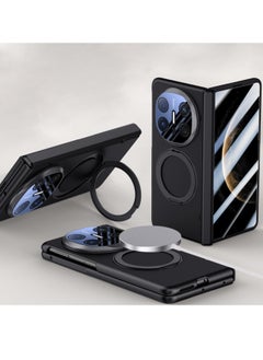for Huawei Mate X6 Magnetic Case, Compatible with Mag-Safe, with Screen Protector and 360° Rotating Stand, PC Shockproof and Drop-proof Protective Case (Black)