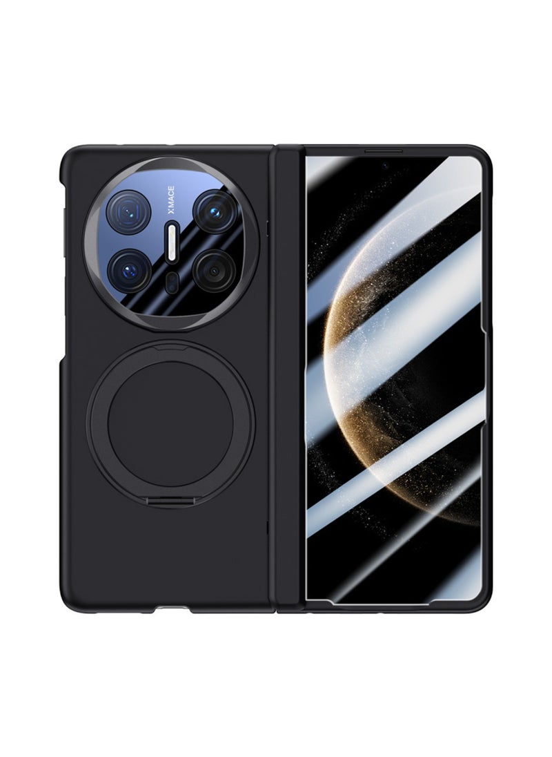 Aookay - for Huawei Mate X6 Magnetic Case, Compatible with Mag-Safe, with Screen Protector and 360° Rotating Stand, PC Shockproof and Drop-proof Protective Case (Black) - Image 1