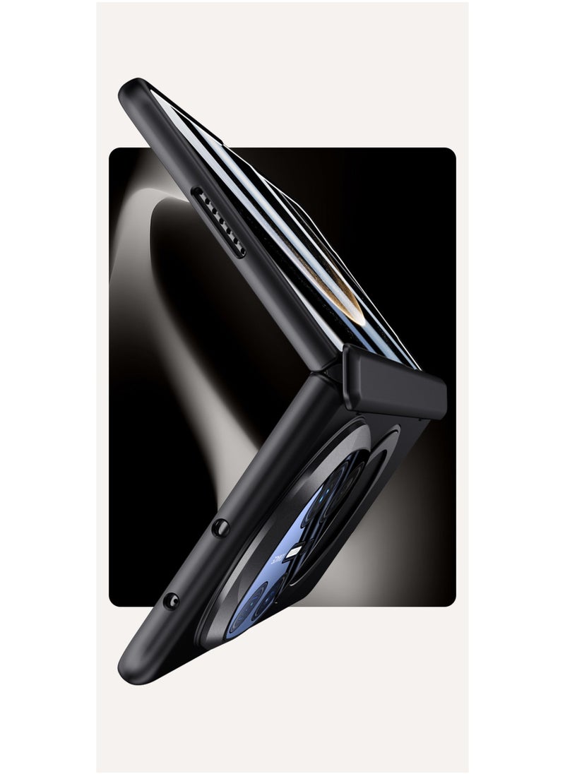 Aookay - for Huawei Mate X6 Magnetic Case, Compatible with Mag-Safe, with Screen Protector and 360° Rotating Stand, PC Shockproof and Drop-proof Protective Case (Black) - Image 1