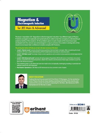 Arihant Unproblem JEE Magnetism & Electromagnetic Induction For JEE Main & Advanced - pzsku/Z9985B2AEC04CC189DE2EZ/45/_/1744118616/4d4b81a6-1db2-4e86-b1dd-d33c80a0f08c