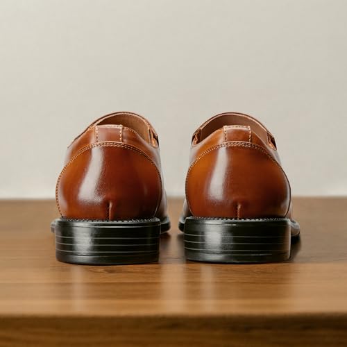 Bruno Marc Men's Slip on Dress Loafers Shoes,Size 12,Brown,STATE-01 - Image 4