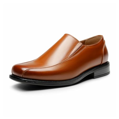 Bruno Marc Men's Slip on Dress Loafers Shoes,Size 12,Brown,STATE-01 - Image 1