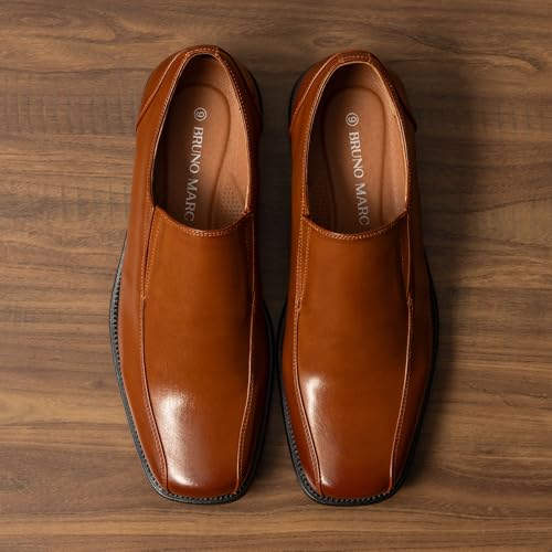 Bruno Marc Men's Slip on Dress Loafers Shoes,Size 12,Brown,STATE-01 - Image 2