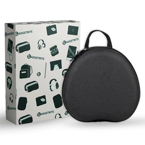 GadgetBite Headphone Carrying EVA Case Earpads Storage Bag Headphone Pouch Portable Anti-Pressure Compatible with AirPods Max (Black) - Image 2
