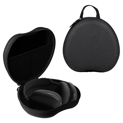 GadgetBite Headphone Carrying EVA Case Earpads Storage Bag Headphone Pouch Portable Anti-Pressure Compatible with AirPods Max (Black) - Image 1