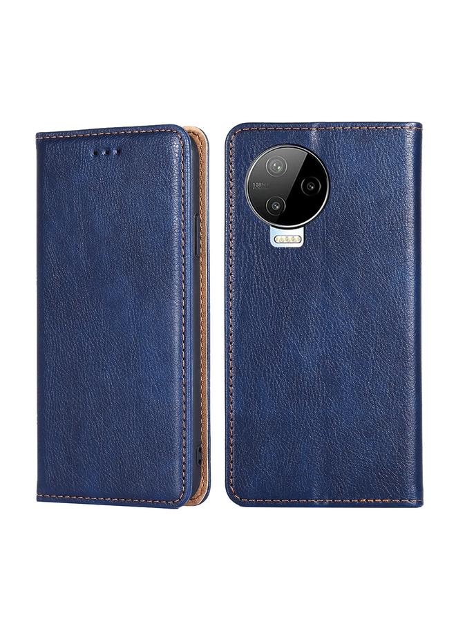 Zaboon Case For Infinix Note 12 Pro 4G / Note 12 2023 Gloss Oil Solid Color Magnetic Leather Phone Case - Image 1