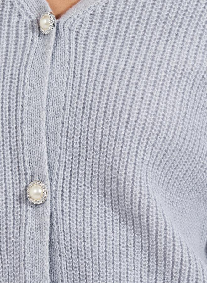Styli Oversized Longline Buttoned Cardigan  - Image 4